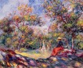 Woman In A Landscape - Pierre Auguste Renoir
