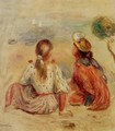 Young Girls On The Beach - Pierre Auguste Renoir