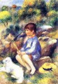 Young Boy At The Stream - Pierre Auguste Renoir