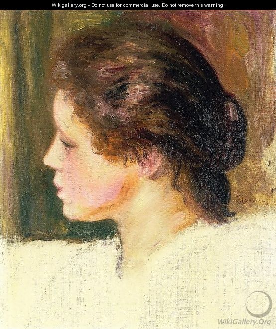 Womans Head9 - Pierre Auguste Renoir