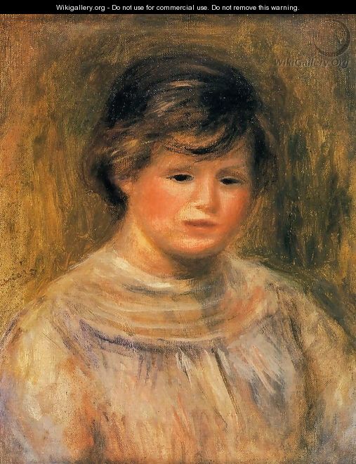 Womans Head6 - Pierre Auguste Renoir