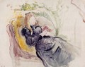 Julie Manet Reading In A Chaise Lounge - Berthe Morisot
