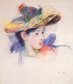 Jeanne Pontillon Wearing A Hat - Berthe Morisot