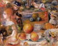 Studies Womans Heads Nudes Landscapes And Peaches - Pierre Auguste Renoir