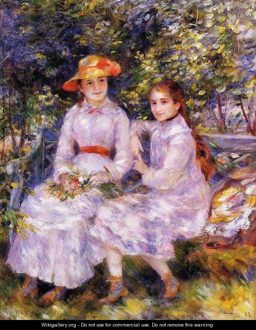 The Daughters Of Paul Durand Ruel Aka Marie Theresa And Jeanne - Pierre Auguste Renoir