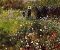 Summer Landscape Aka Woman With A Parasol In A Garden - Pierre Auguste Renoir