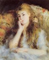The Thinker Aka Seated Young Woman - Pierre Auguste Renoir