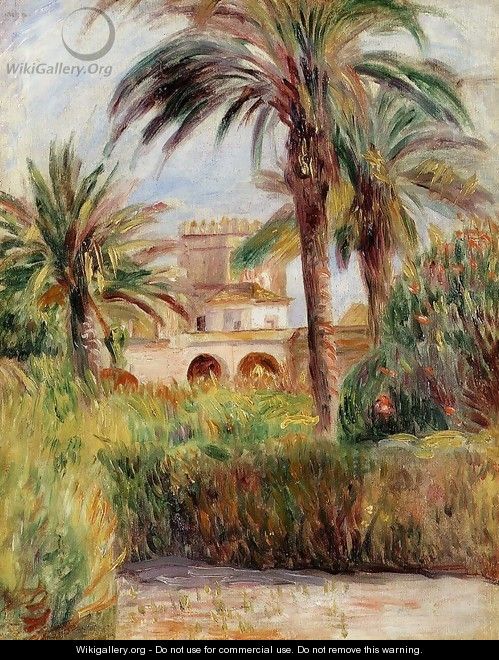 The Test Garden In Algiers - Pierre Auguste Renoir