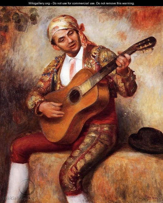 The Spanish Guitarist - Pierre Auguste Renoir