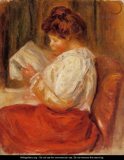 The Little Reader - Pierre Auguste Renoir