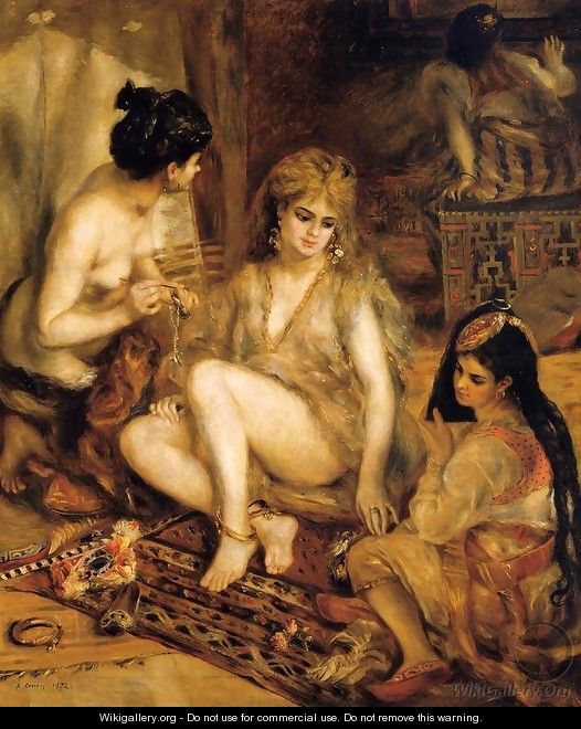 The Harem Aka Parisian Women Dresses As Algerians - Pierre Auguste Renoir