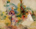 Two Women In A Garden2 - Pierre Auguste Renoir