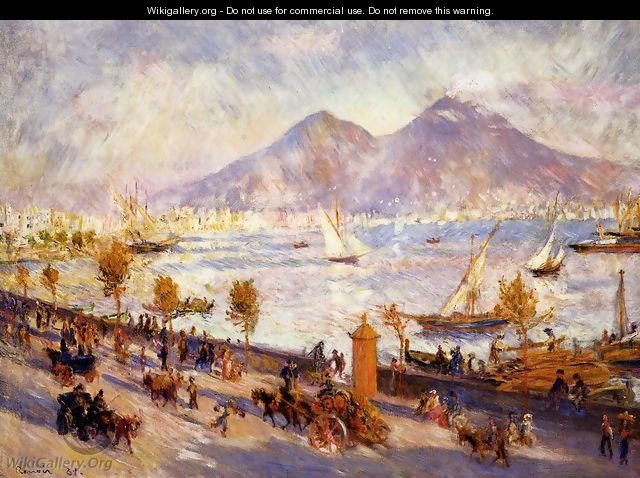 Mount Vesuvius In The Morning - Pierre Auguste Renoir