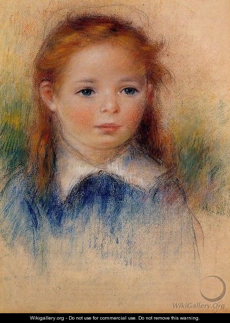 Portrait Of A Little Girl - Pierre Auguste Renoir