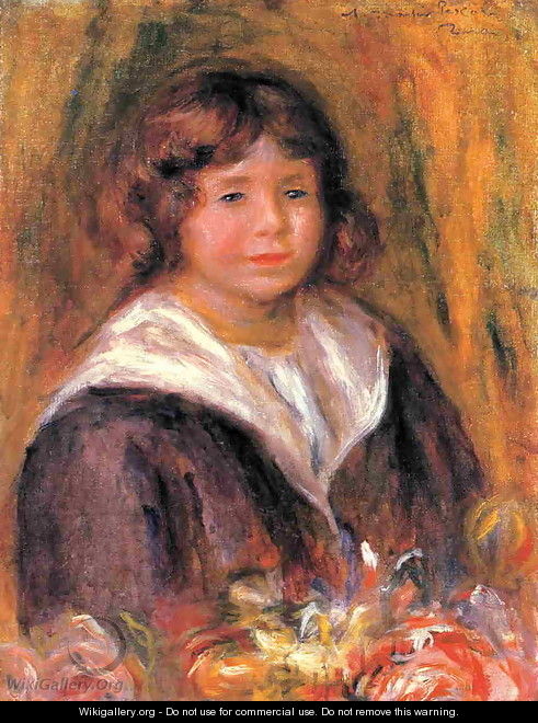 Portrait Of A Boy (Jean Pascalis) - Pierre Auguste Renoir