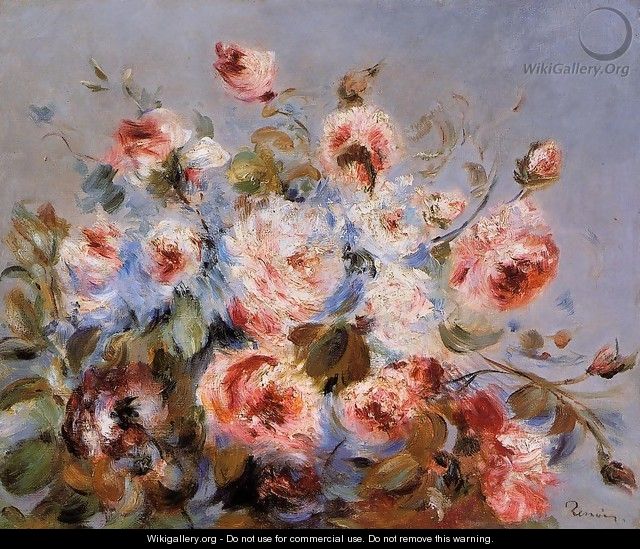 Roses From Wargemont - Pierre Auguste Renoir