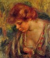 Profile Of Andre Leaning Over - Pierre Auguste Renoir