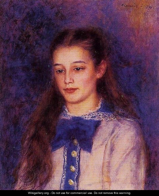 Portrait Of Therese Berard - Pierre Auguste Renoir