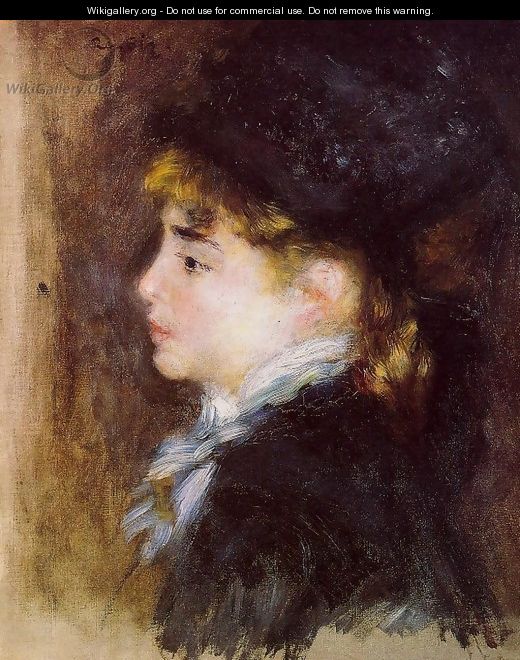 Portrait Of Margot Aka Portrait Of A Model - Pierre Auguste Renoir