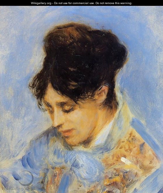 Portrait Of Madame Claude Monet - Pierre Auguste Renoir