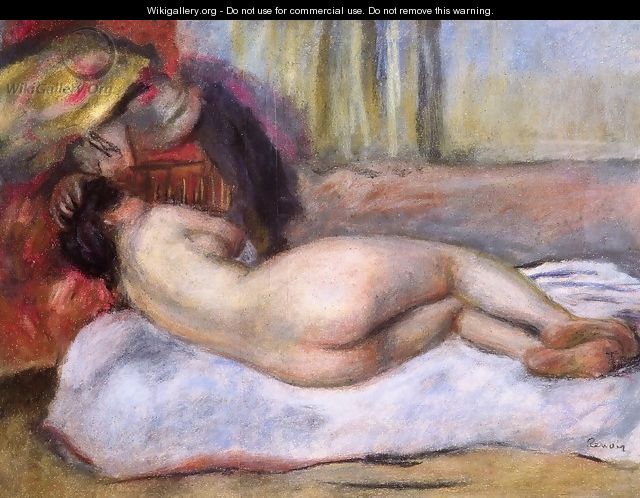 Sleeping Nude With Hat Aka Repose - Pierre Auguste Renoir