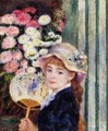 Girl With Fan - Pierre Auguste Renoir