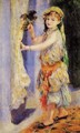 Girl With Falcon - Pierre Auguste Renoir