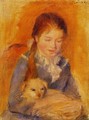 Girl With A Dog - Pierre Auguste Renoir