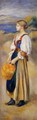 Girl With A Basket Of Oranges - Pierre Auguste Renoir