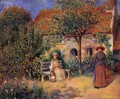 Garden Scene In Brittany - Pierre Auguste Renoir