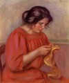 Gabrielle Mending - Pierre Auguste Renoir