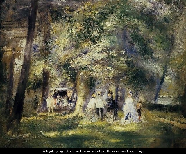 In St Cloud Park - Pierre Auguste Renoir