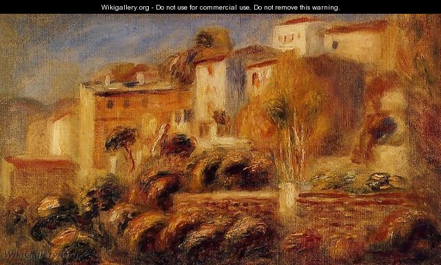 Houses At Cagnes - Pierre Auguste Renoir