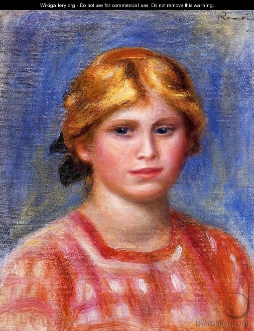 Head Of A Young Girl3 - Pierre Auguste Renoir