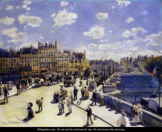Le Pont Neuf Paris - Pierre Auguste Renoir