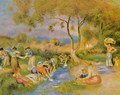 Laundresses At Cagnes - Pierre Auguste Renoir