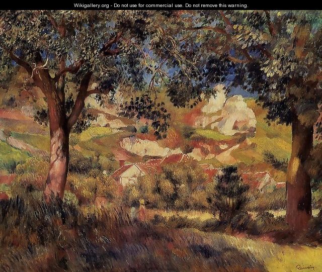 Lanscape In La Roche Guyon - Pierre Auguste Renoir