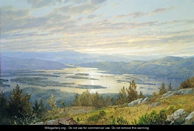Lake Squam And The Sandwich Mountains - William Trost Richards