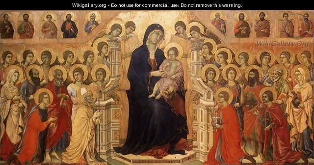 Maesta (Madonna with Angels and Saints) 1308-11 - Duccio Di Buoninsegna