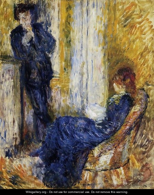 By The Fireside - Pierre Auguste Renoir