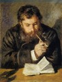 Claude Monet Aka The Reader - Pierre Auguste Renoir