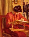 Christine Lerolle Embroidering - Pierre Auguste Renoir