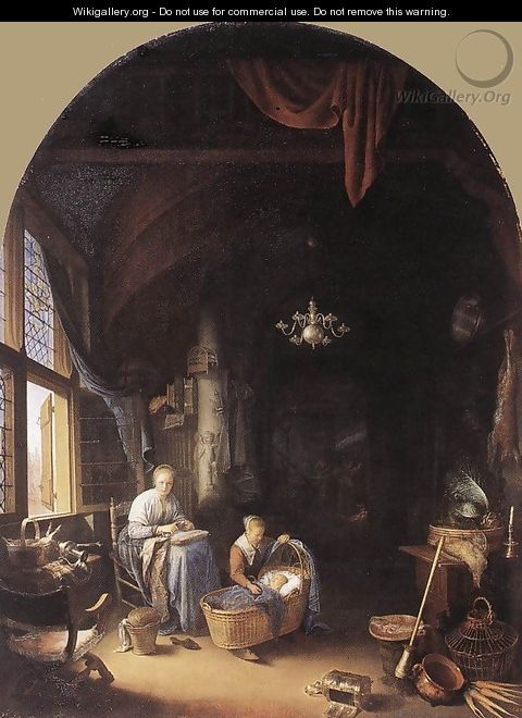 Young Mother - Gerrit Dou