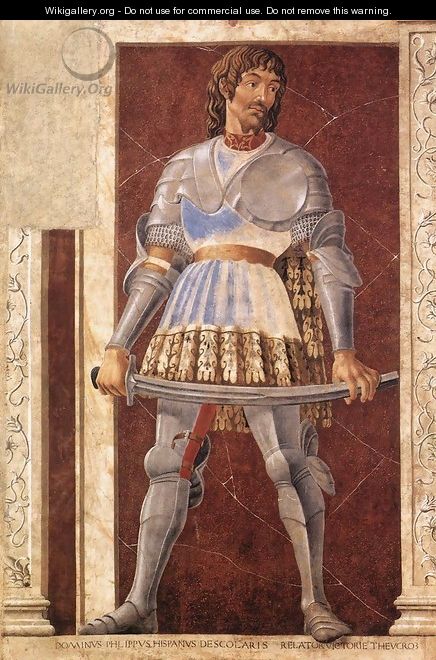 Famous Persons Pippo Spano 1450 - Andrea Del Castagno