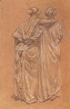 Study Of Two Female Figures - Albert Joseph Moore