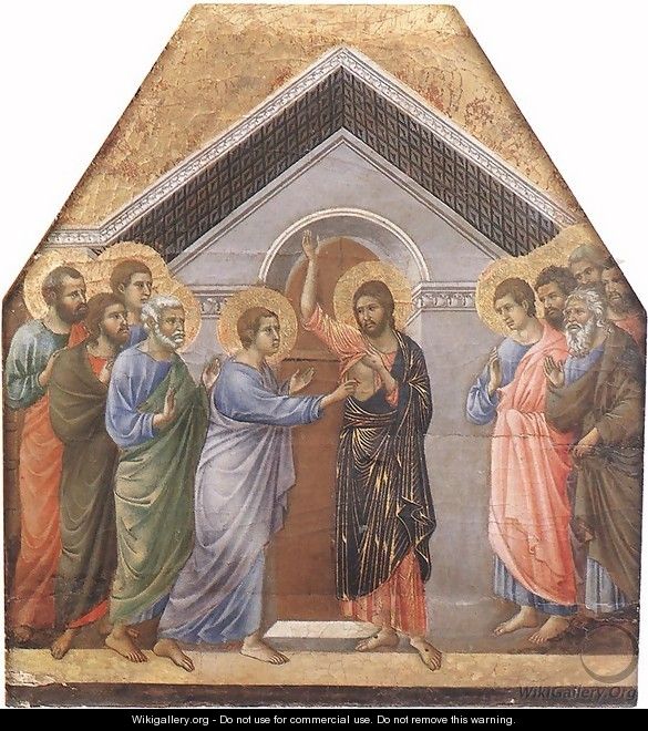 Doubting Thomas 1308-11 - Duccio Di Buoninsegna