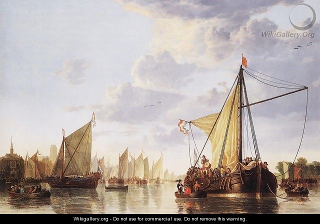 The Maas at Dordrecht c. 1660 - Aelbert Cuyp