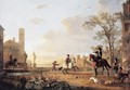 Landscape With Horse Trainers - Aelbert Cuyp