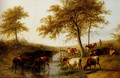 Cattle Resting By A Brook - Thomas Sidney Cooper