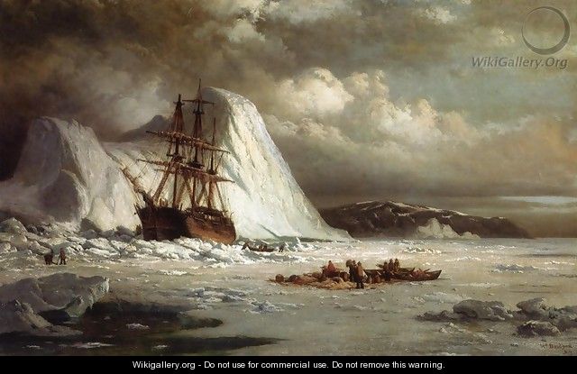 Icebound Ship c. 1880 - William Bradford